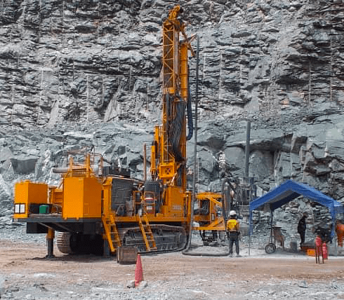 Grade control drilling equipment